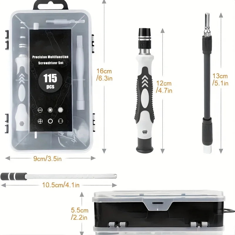 outils bricolage - Jeu de tournevis 115 en 1